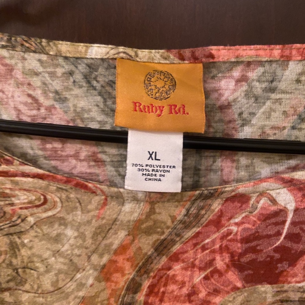 Ruby Rd. Multicolor Swirl Blouse - Picture 3 of 4